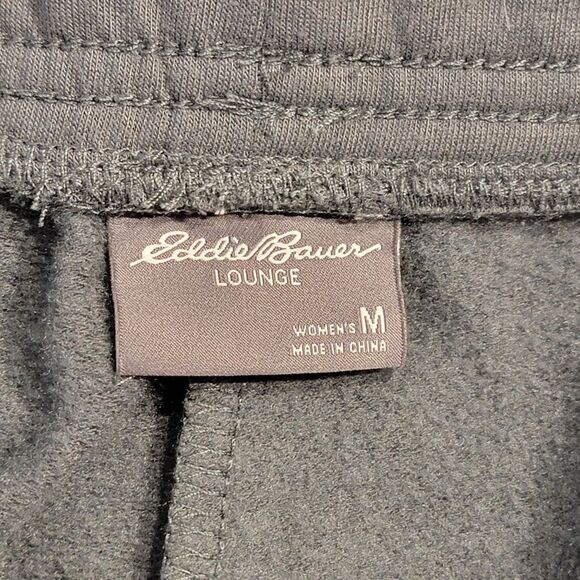 Eddie Bauer Lounge Pants Joggers Women M Olive Green Warm Pull On Stretch - Picture 7 of 11